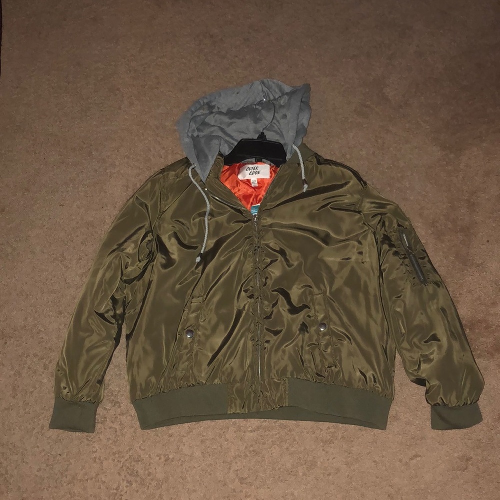 Military Green Bomber Jacket